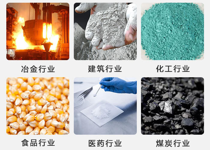 不銹鋼振動(dòng)篩主要應(yīng)用于冶金，建筑，化工，食品等行業(yè)中。